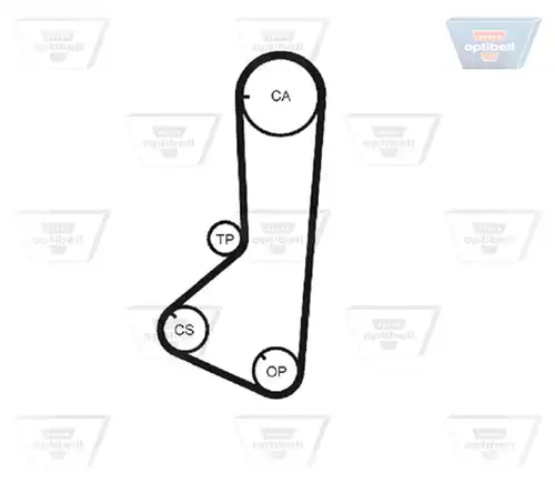 Ангренажен ремък OPTIBELT ZRK 1176