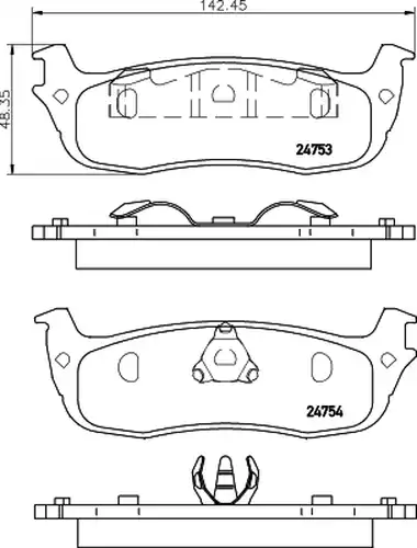 накладки PAGID T1837