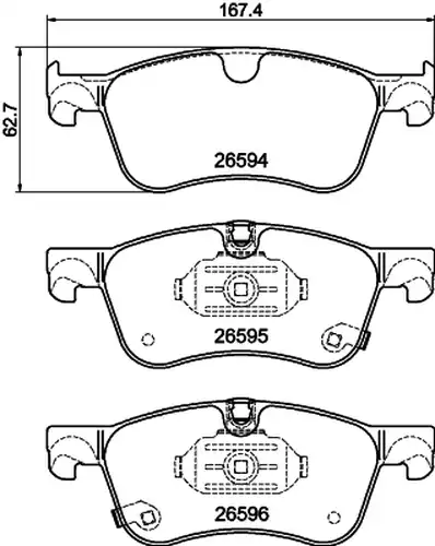 накладки PAGID T4222