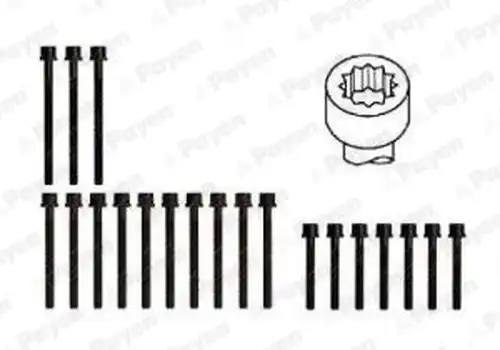 комплект болтове на капака на клап. (на цилиндровата глава) PAYEN HBS077