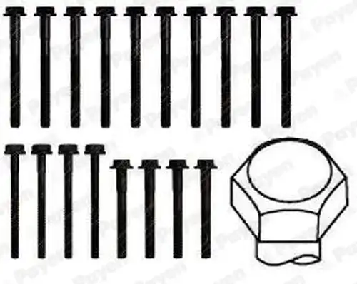комплект болтове на капака на клап. (на цилиндровата глава) PAYEN HBS224