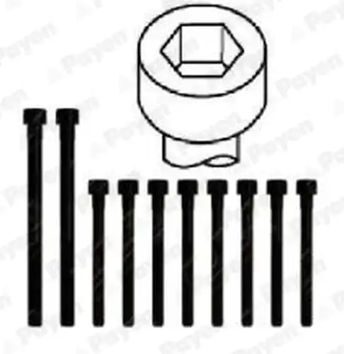 комплект болтове на капака на клап. (на цилиндровата глава) PAYEN HBS308