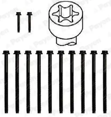 комплект болтове на капака на клап. (на цилиндровата глава) PAYEN HBS358