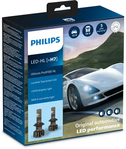 крушка с нагреваема жичка, фар за дълги светлини PHILIPS 11972U91X2