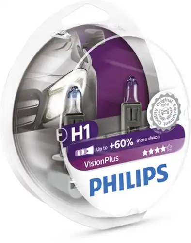 крушка с нагреваема жичка, фар за дълги светлини PHILIPS 12258VPS2