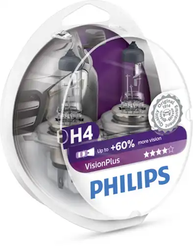 крушка с нагреваема жичка, фар за дълги светлини PHILIPS 12342VPS2