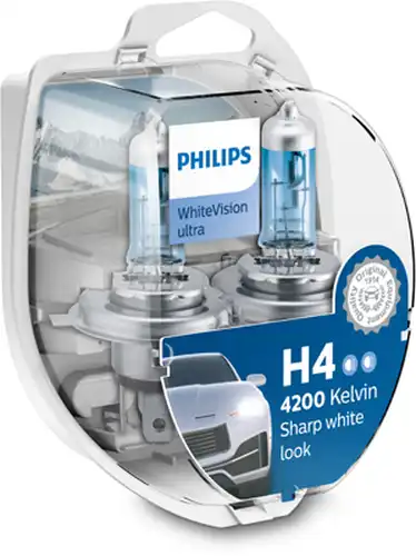 крушка с нагреваема жичка, фар за дълги светлини PHILIPS 12342WVUSM