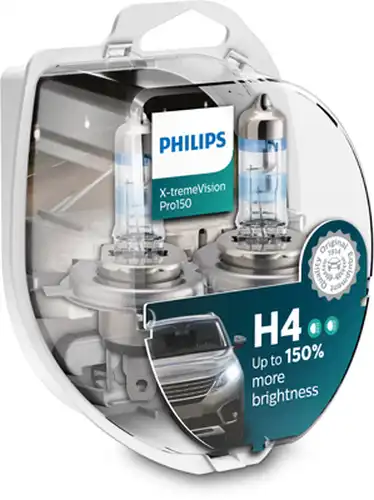 крушка с нагреваема жичка, фар за дълги светлини PHILIPS 12342XVPS2