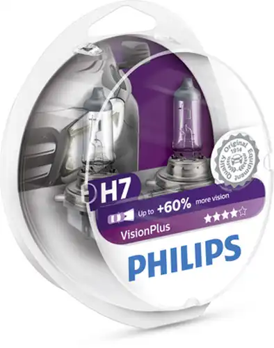 крушка с нагреваема жичка, фар за дълги светлини PHILIPS 12972VPS2