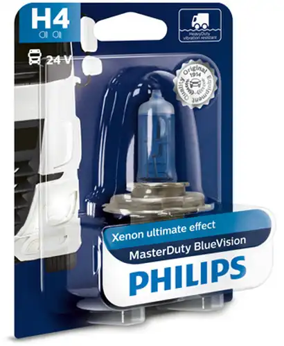 крушка с нагреваема жичка, фар за дълги светлини PHILIPS 13342MDBVB1