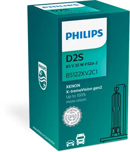 крушка с нагреваема жичка, фар за дълги светлини PHILIPS 85122XV2C1