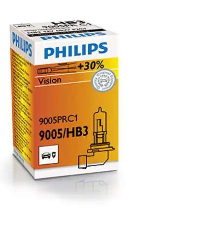 крушка с нагреваема жичка, фар за дълги светлини PHILIPS 9005PRC1