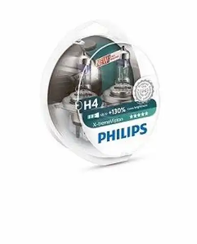 крушка с нагреваема жичка, фар за дълги светлини PHILIPS Brazil 12342XV+