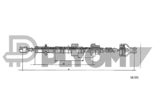 въжен механизъм, задействане на съединителя PLYOM P761540