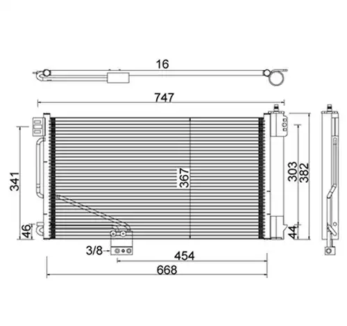 кондензатор, климатизация PowerMax 7110482