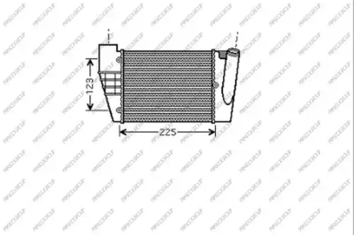 интеркулер (охладител за въздуха на турбината) PRASCO AD022N007