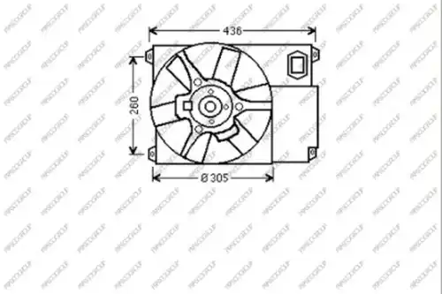 вентилатор, охлаждане на двигателя PRASCO CI950F001