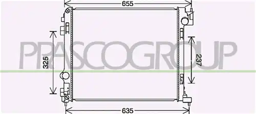 воден радиатор PRASCO DS836R002