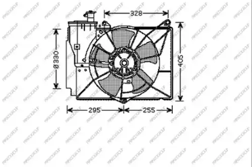 вентилатор, охлаждане на двигателя PRASCO TY320F002