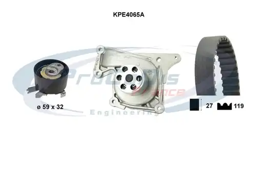 водна помпа+ к-кт ангренажен ремък PROCODIS FRANCE KPE4065A