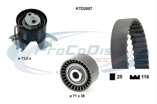 комплект ангренажен ремък PROCODIS FRANCE KTD2057