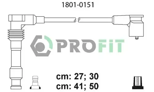 комплект запалителеи кабели PROFIT 1801-0151