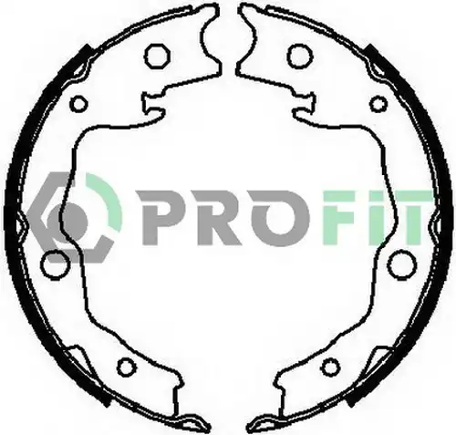 комплект спирачна челюст PROFIT 5001-4029