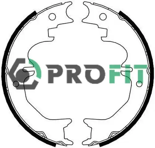 комплект спирачна челюст PROFIT 5001-4120