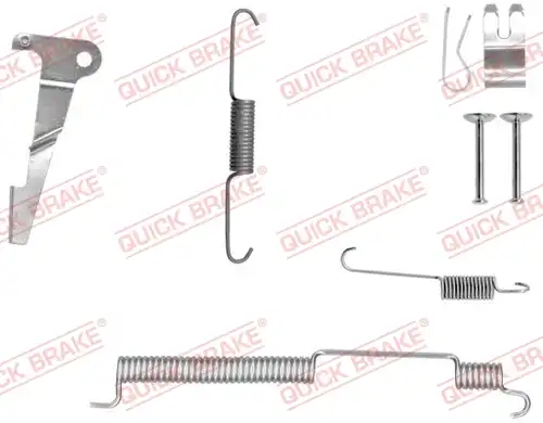 комплект принадлежности, спирани челюсти QUICK BRAKE 105-0073X-1L