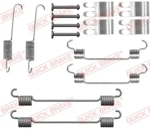 комплект принадлежности, спирани челюсти QUICK BRAKE 105-0076