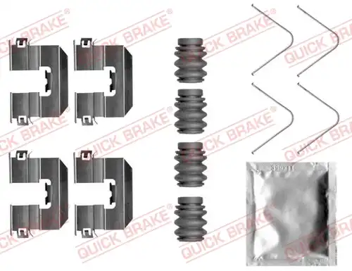 комплект принадлежности, дискови накладки QUICK BRAKE 109-0058