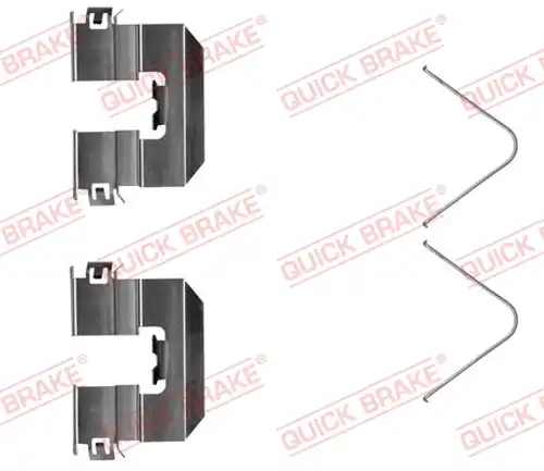 комплект принадлежности, дискови накладки QUICK BRAKE 109-0058R-1