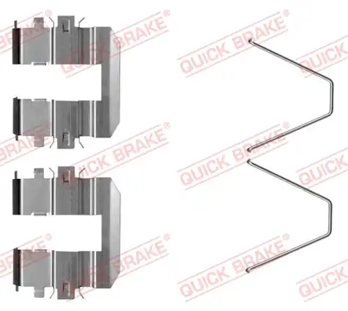 комплект принадлежности, дискови накладки QUICK BRAKE 109-0060R-1