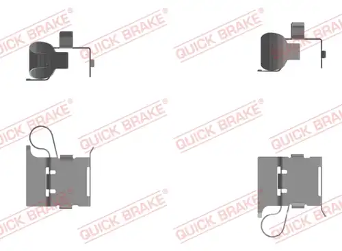 комплект принадлежности, дискови накладки QUICK BRAKE 109-0097-1