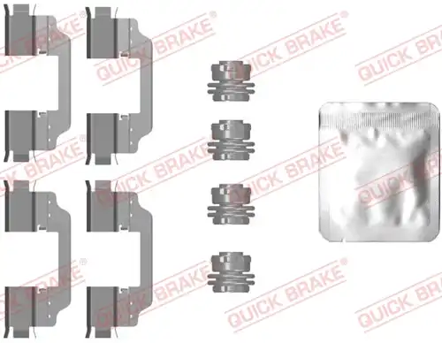 комплект принадлежности, дискови накладки QUICK BRAKE 109-0101