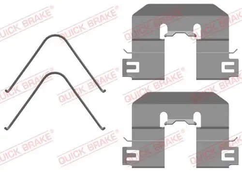 комплект принадлежности, дискови накладки QUICK BRAKE 109-0104R-1