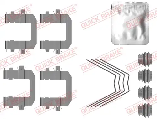 комплект принадлежности, дискови накладки QUICK BRAKE 109-0131