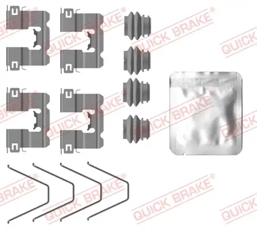 комплект принадлежности, дискови накладки QUICK BRAKE 109-0137