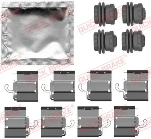 комплект принадлежности, дискови накладки QUICK BRAKE 109-0140