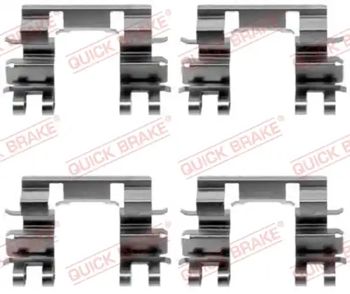 комплект принадлежности, дискови накладки QUICK BRAKE 109-1087