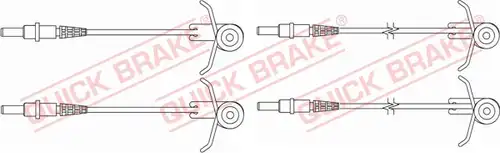 предупредителен контактен сензор, износване на накладките QUICK BRAKE WS 0181 A