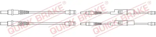 предупредителен контактен сензор, износване на накладките QUICK BRAKE WS 0256 A