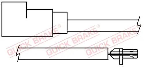 предупредителен контактен сензор, износване на накладките QUICK BRAKE WS 0258 A