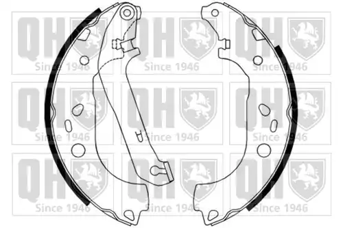 комплект спирачна челюст QUINTON HAZELL BS1171
