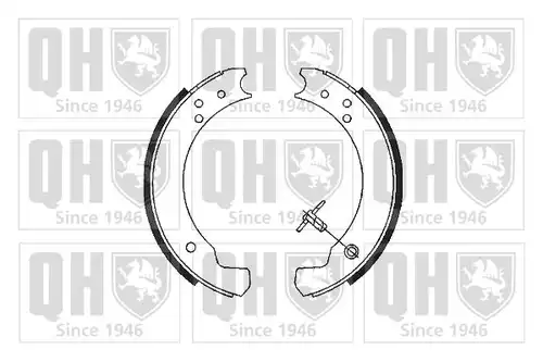 комплект спирачна челюст QUINTON HAZELL BS511