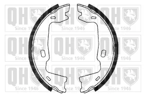 комплект спирачна челюст, ръчна спирачка QUINTON HAZELL BS773