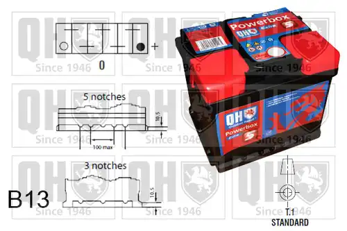 стартов акумулатор QUINTON HAZELL QBT0195