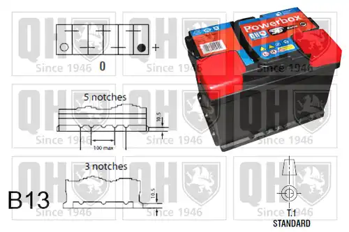 стартов акумулатор QUINTON HAZELL QBT019AGM