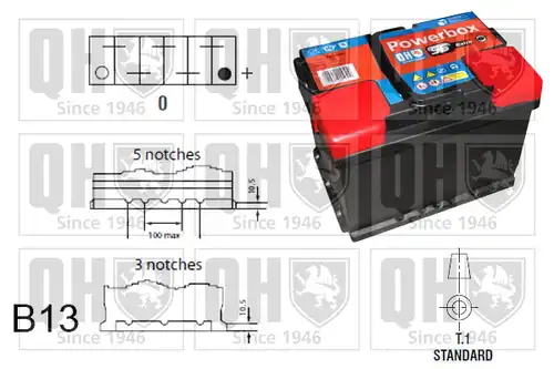 стартов акумулатор QUINTON HAZELL QBT096AGM