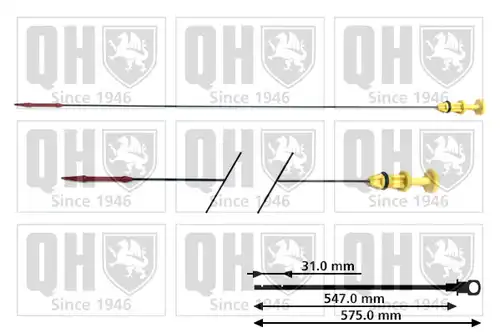 пръчка за измерване нивото на маслото QUINTON HAZELL QOD102